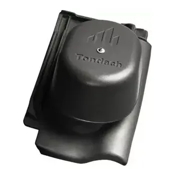 Střešní krytina Tondach Sensaton 11 (Samba 11) komplet odvětrání Amadeus černá glazura