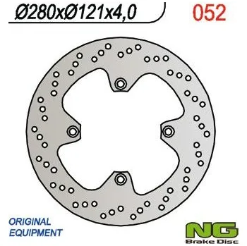 Brzda pro motocykl NG přední brzdový kotouč SUZUKI DR 650 '90-'95, DR 750 BIG '88-'90 (280X121X4) (4x10,5mm)
