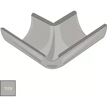 okap Vnitřní roh žlabu 330 mm titanzinek