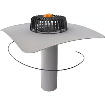 Stavebniny Střešní vpusť TOPWET TWJE 125 PVC