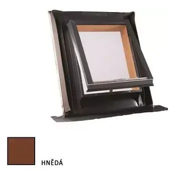 Střešní vikýř UNI profilovaná krytina 600x600mm hnědá