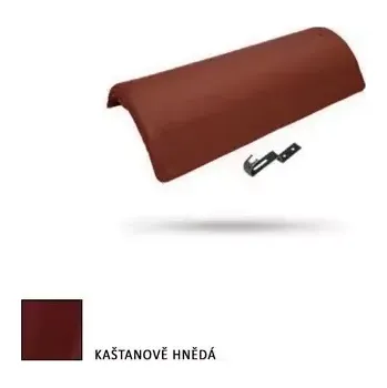 Střešní krytina Bramac EU STAR hřebenáč s příchytkou kaštanová