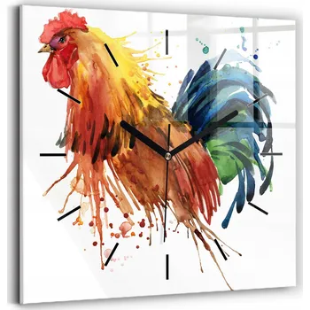 Hodiny Nástěnné hodiny Wallfluent oranžové odstíny 30 cm