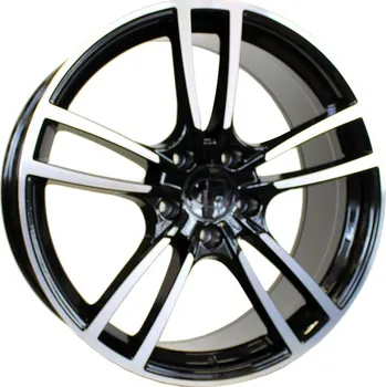 Alu kolo Alu kola Racing Line B1378, 21x9.5 5x130 ET46, černá + leštění (zátěžová) vhodné pro Porsche Cayenne III (od 2018)