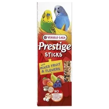 Krmivo pro ptáka Tyčinky Versele-Laga Prestige malý papoušek mix ovoce a květů 60g 2ks