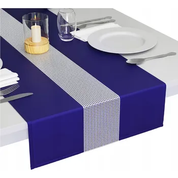 ubrus Běžec na stůl zirkony 40x200 ubrus na stůl prémiový běhoun s cirkony hladký