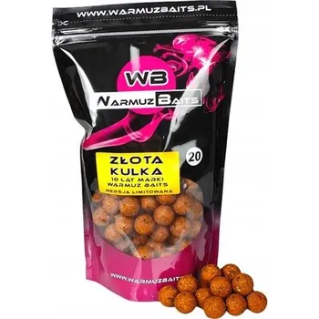 Boilies Warmuz Baits Boilies 20mm 900g Zlatá kulička