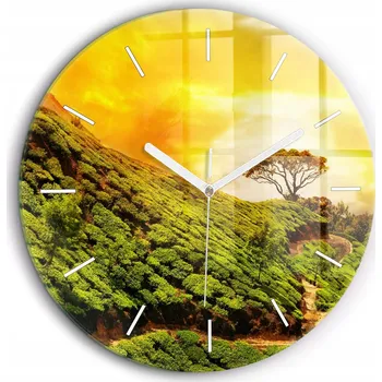 Hodiny Nástěnné hodiny Wallfluent zelené 60 cm