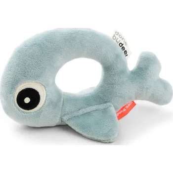 Hračka pro kojence DONE BY DEER Kroužkové chrastítko Wally - modré