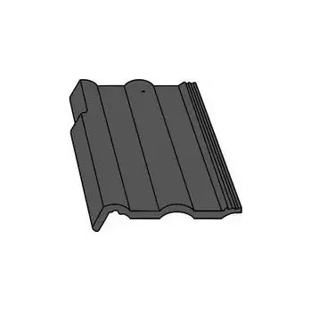 Střešní krytina Bramac Classic krajní taška levá černá