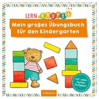První čtění Lernraupe - Mein großes Übungsbuch für den Kindergarten - Corina Beurenmeister [DE] (2025, Brožovaná, Ars Edition GmbH)