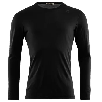 Pánské tričko Aclima Pánské triko s dlouhým rukávem LightWool Undershirt Long Sleeve Men 106321 Barva: černá, Velikost: L
