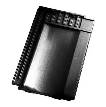 pálená krytina Tondach Contiton 12 (Stodo 12) připojení hřebene větrací glazura Amadeus černá