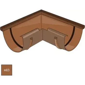 okap Měděný vnější roh žlabu 330 mm