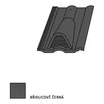 Střešní krytina Bramac Classic odvětrávací taška černá