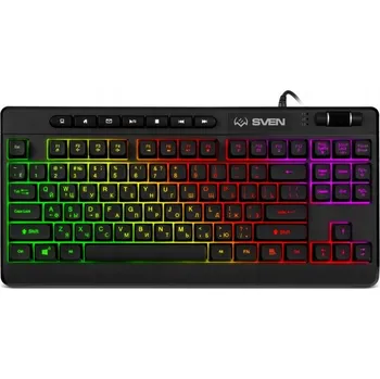 Klávesnice SVEN KB-G8200 Podsvícená klávesnice s ruskou a ukrajinskou cyrilicí, USB