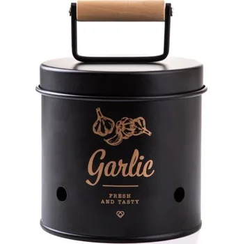 Dóza na potraviny Nádoba YENNIS na česnek, černá 703799