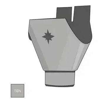 okap Kotlík 250 mm/80 titanzinek