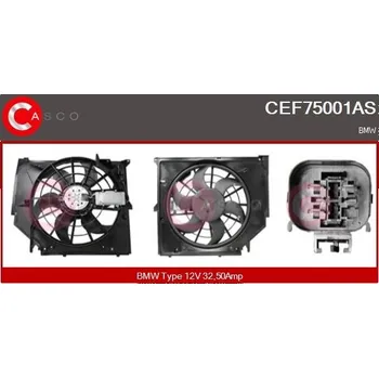 Chladič motoru Elektromotor, větrák chladiče CASCO CEF75001AS