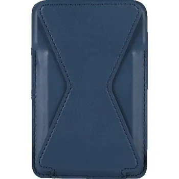 Magnetická kapsa na karty se stojánkem pro iPhone - tmavě modrá