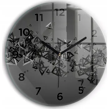 Hodiny Nástěnné hodiny Wallfluente černé 30 cm