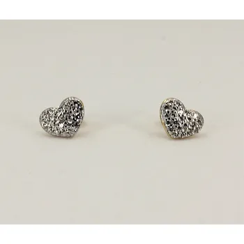 Náušnice Mýl Pozlacené stříbrné náušnice srdíčka 31266001