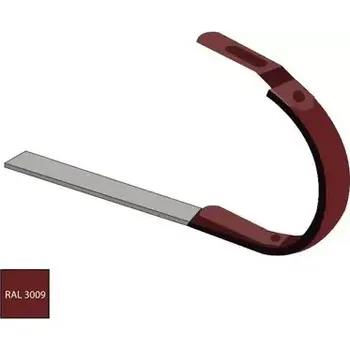 okap Žlabový hák 330 délka 530 mm pozink RAL 3009 červenohnědá