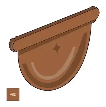 okap Čelo žlabu 330 měď