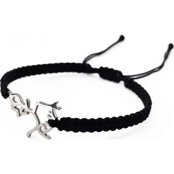 Náramek Maj šperky Náramek s běžkyní Barva: Černá, Velikost: Dámská