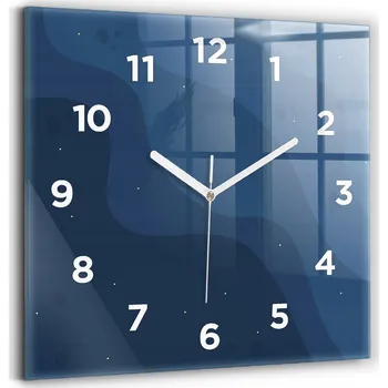 Hodiny Nástěnné hodiny Wallfluent modré 30 cm