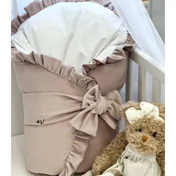 Zavinovačka Péřová zavinovačka - pudrová s volánkem