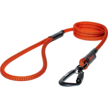 Vodítko pro psa Tamer Lanové vodítko KLASIK - TWIST velký pes oranžovo černé - 077 Délka: 115 cm