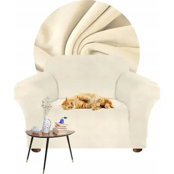 Napínací potah Potah na křeslo Domidekor béžový