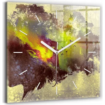 Hodiny Nástěnné hodiny Wallfluent, vícebarevné, 30 cm