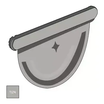 okap Čelo žlabu 330 mm titanzinek