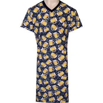 Pánská noční košile Pánská Noční Košile FOLTÝN NK401 Velikost: 7XL, Materiál: Krátký rukáv