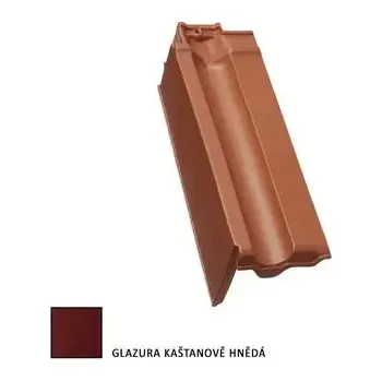 pálená krytina Tondach Traditon 11 (Falcovka 11) levá kaštanová glazura