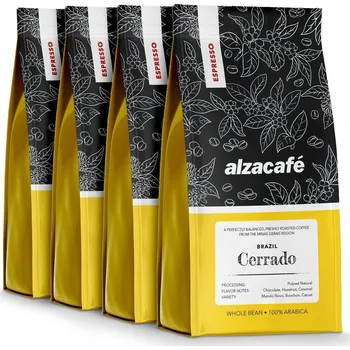 Káva Káva AlzaCafé Brazil Cerrado, 4x250g