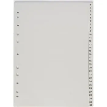 Rozdružovač A4 plastový šedý - 1 - 31
