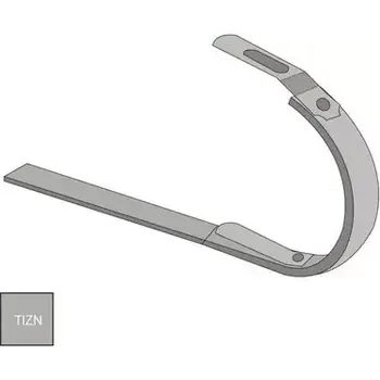 okap Opláštěný žlabový hák 250 mm o délce 430 mm, titanzinek