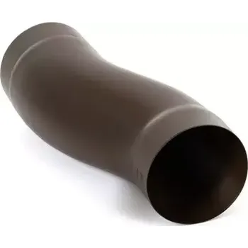 okap Odskokové pozinkované koleno 80 mm/72° RAL 8017 hnědá barva