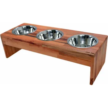 Miska pro psa Stojan na psí misky MA-NU | Empty Velikost: XL, Počet Misek: Three, Jméno mazlíčka: Bez jména