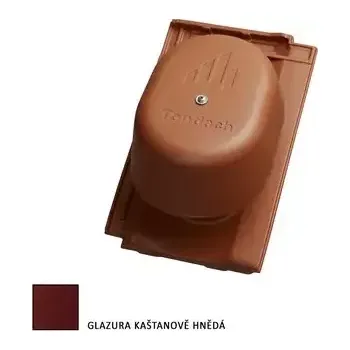 Střešní krytina Tondach Contiton 12 (Stodo 12) komplet odvětrání kaštanová glazura