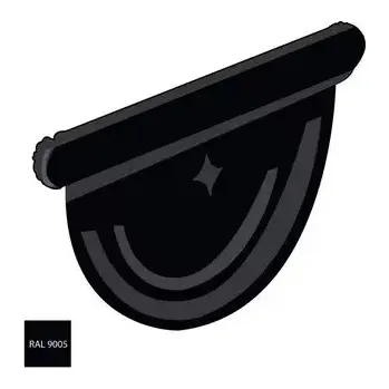 okap Čelo žlabu 330 mm pozink RAL 9005