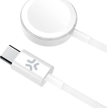 Nabíjecí kabel Celly na Apple Watch, USB-C - bílý