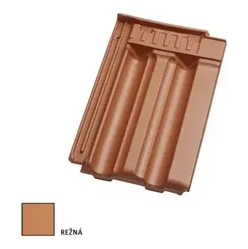 pálená krytina Tondach Traditon 11 (Falcovka 11) pro připojení hřebene režná