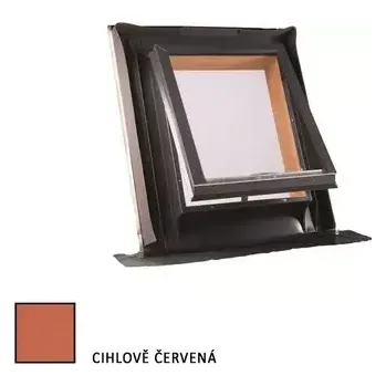 Střešní vikýř UNI profilovaná krytina 600x600mm cihlově červená