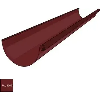 okap Žlab 330 mm, délka 2000 mm pozink RAL 3009 červenohnědá barva