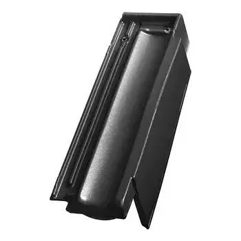 pálená krytina Tondach Contiton 12 (Stodo 12) posuvná pravá břidlicově černá glazura