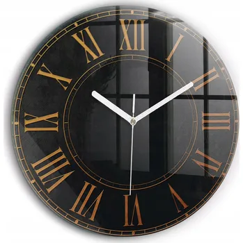 Hodiny Nástěnné hodiny Wallfluent černé 60 cm